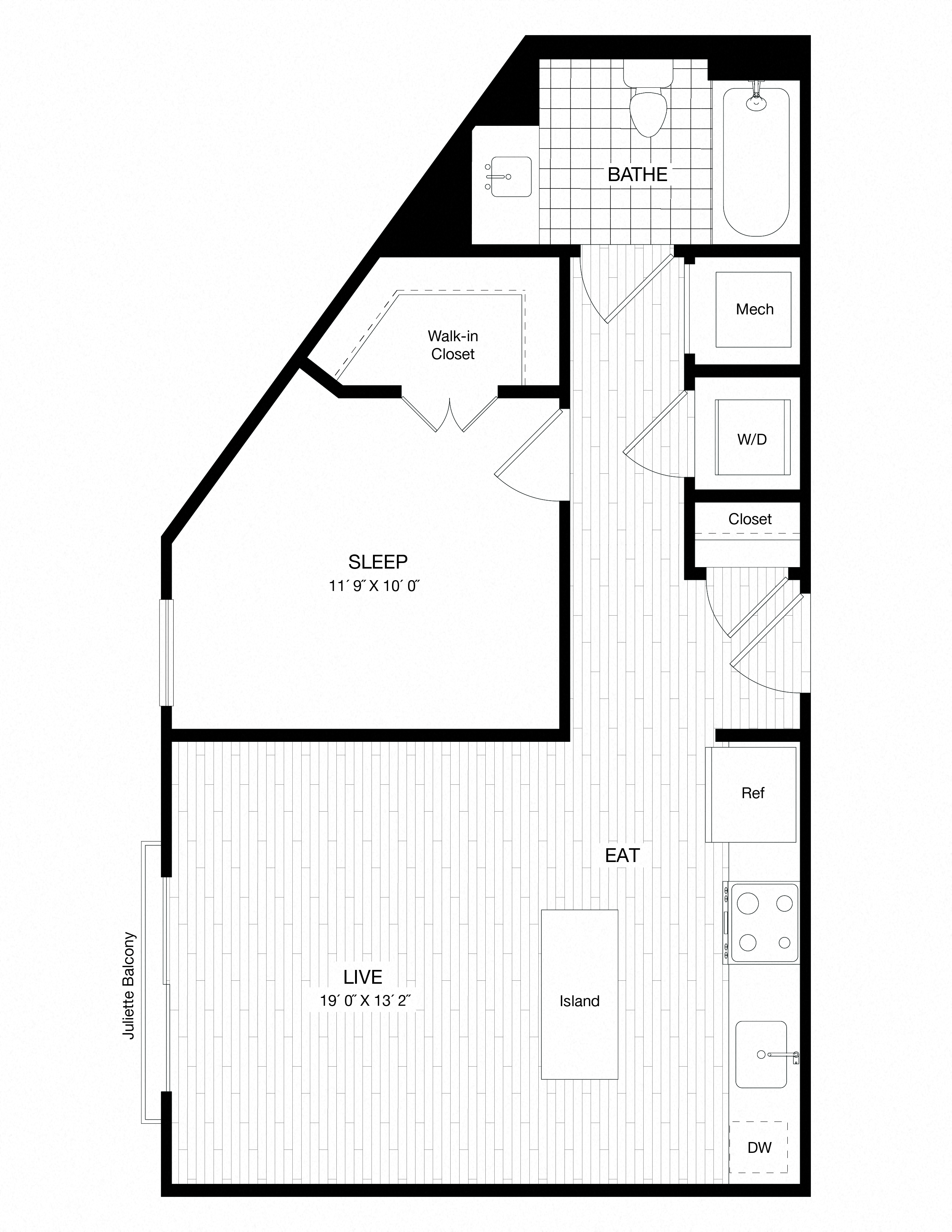 Apartment 29-317 floorplan